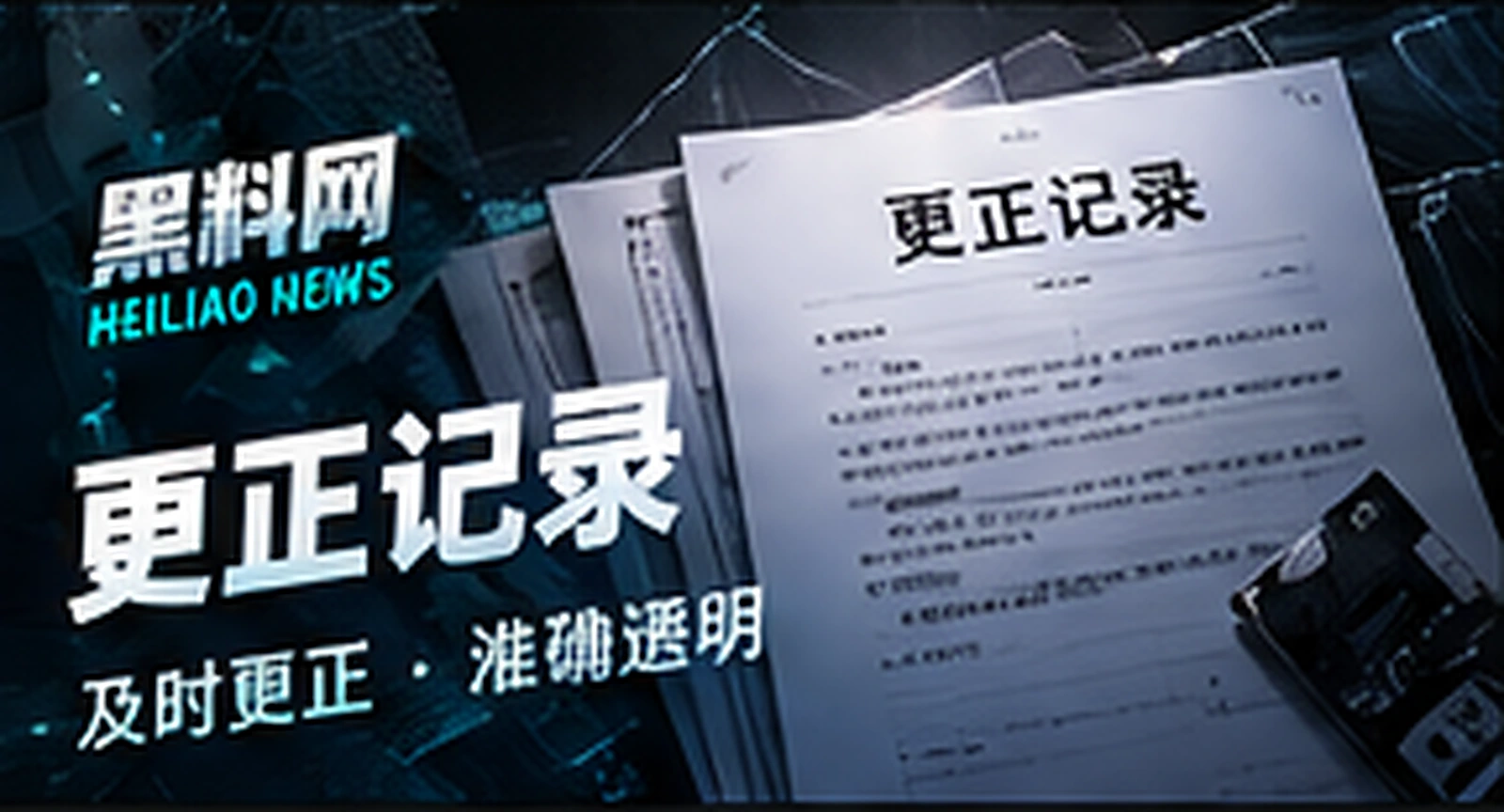 更正记录概念配图(概念配图)